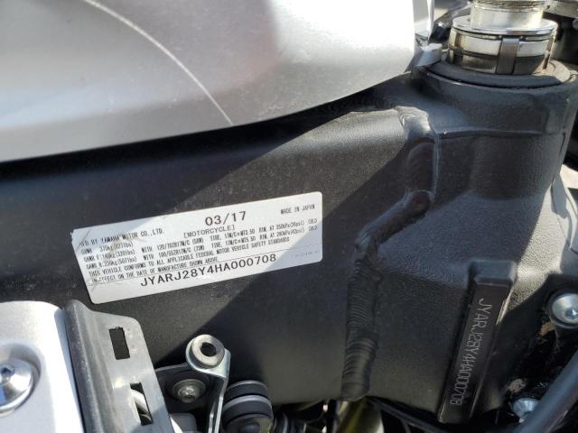 2017 YAMAHA YZFR6 C JYARJ28Y4HA000708