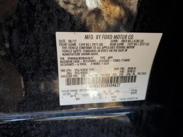 2018 FORD FLEX SEL - 2FMHK6C80JBA04627