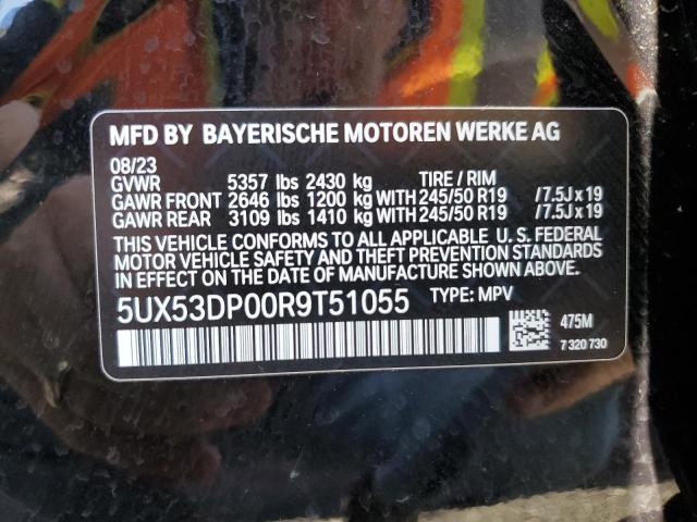 Lot #2484507767 2024 BMW X3 XDRIVE3 salvage car