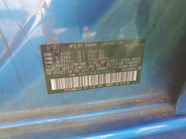 2020 SUBARU IMPREZA LI - 4S3GTAU60L3729015