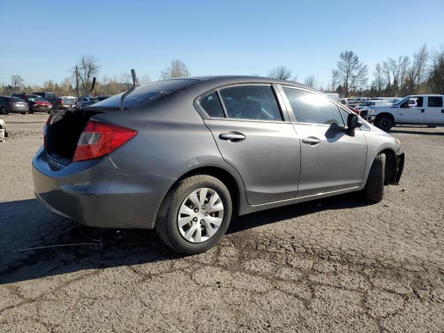 Image 3 of 2012 Honda Civic salvage vehicle - Lot #47597614 at Copart