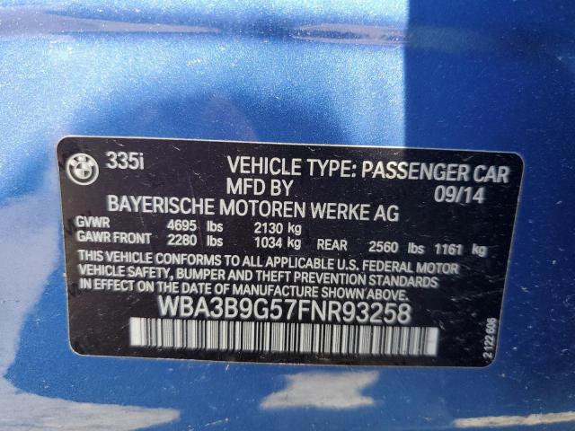 2015 BMW 335 XI - WBA3B9G57FNR93258