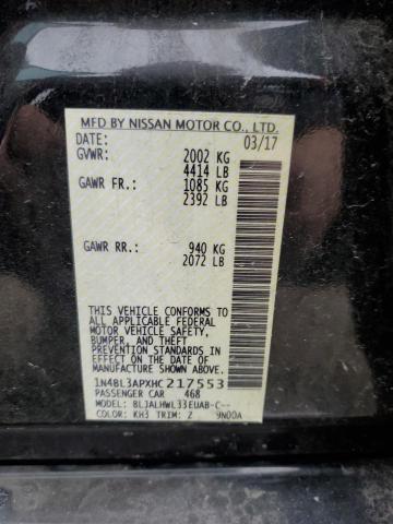 2017 NISSAN ALTIMA 3.5 - 1N4BL3APXHC217553