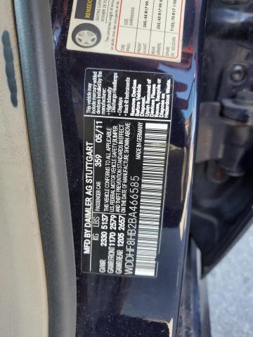 2011 Mercedes-Benz E 350 4Matic VIN: WDDHF8HB2BA466585 Lot: 46644864