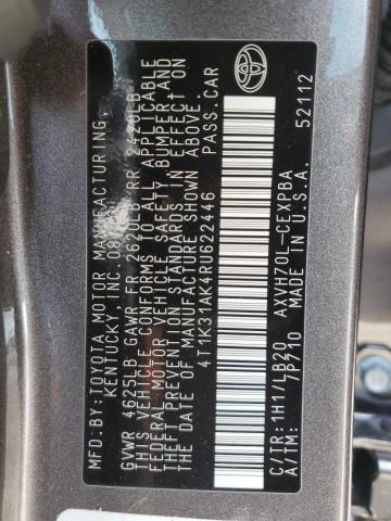 VIN 4T1K31AK4RU622446 2024 Toyota Camry, Xse no.12