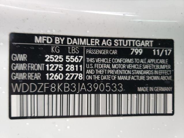 VIN WDDZF8KB3JA390533 2018 Mercedes-Benz E-Class, 6... no.12