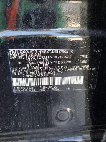2018 TOYOTA RAV4 4D 2W - 2T3DFREV5JW737880