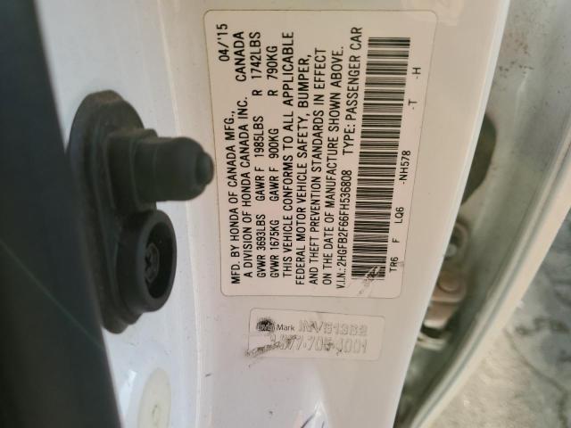 2015 HONDA CIVIC HF 2HGFB2F66FH536808