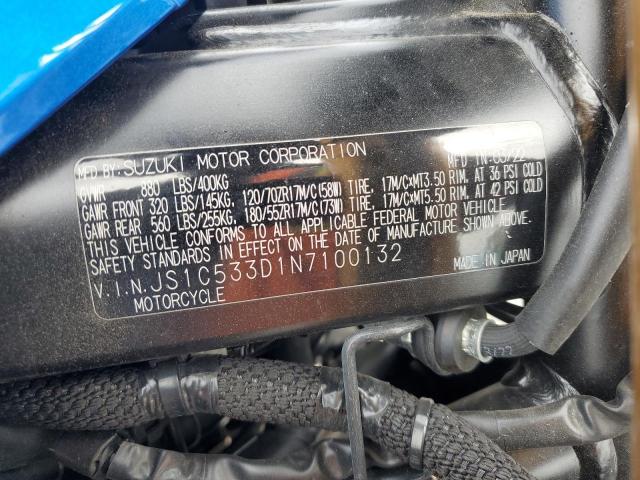 JS1C533D1N7100132 2022 Suzuki Gsx-S750 M