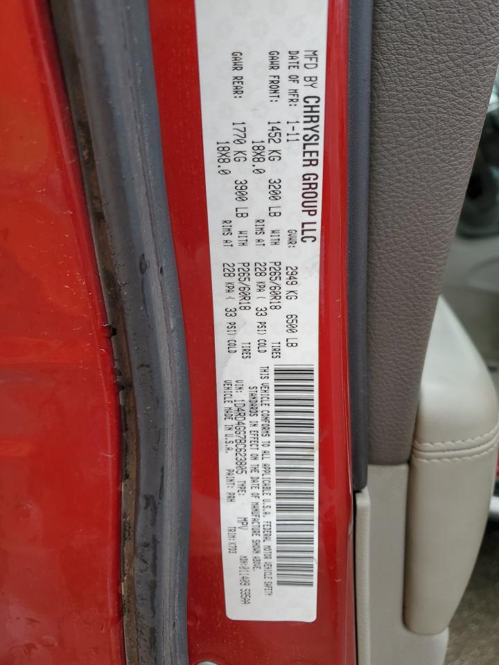 1D4RD4GG7BC623805 2011 Dodge Durango Crew