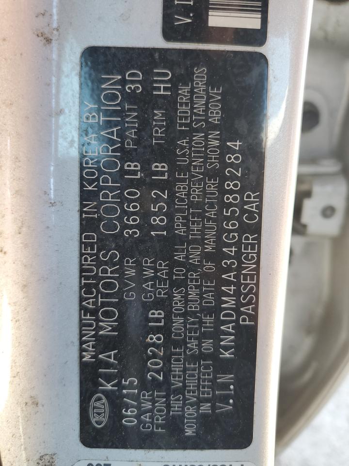 KNADM4A34G6588284 2016 Kia Rio Lx