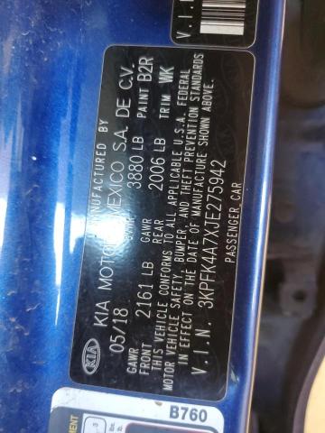 2018 KIA FORTE LX - 3KPFK4A7XJE275942
