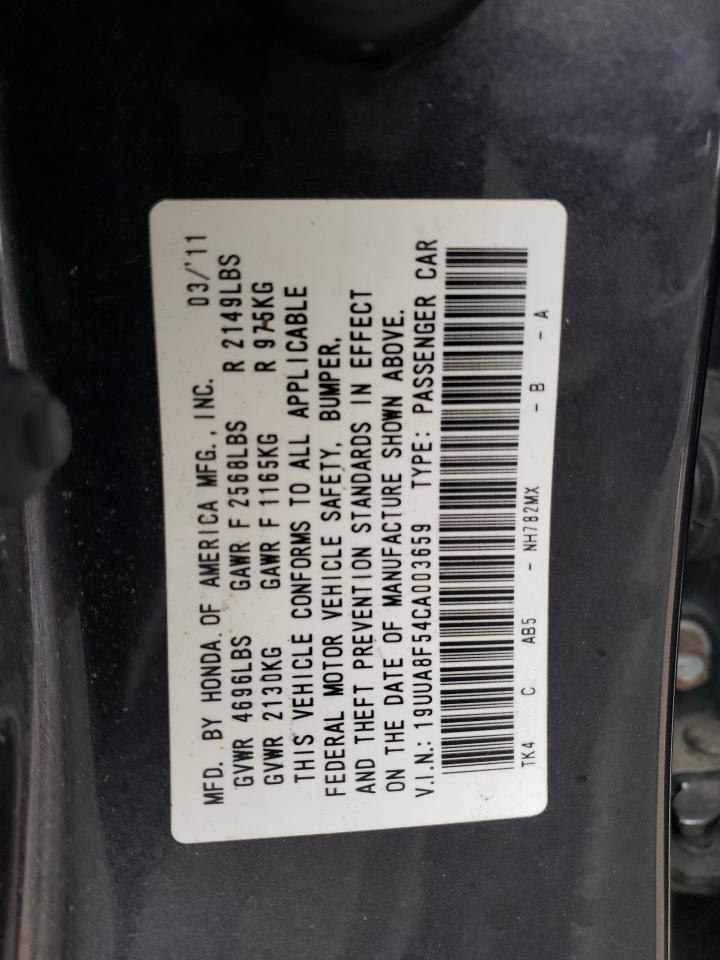 19UUA8F54CA003659 2012 Acura Tl