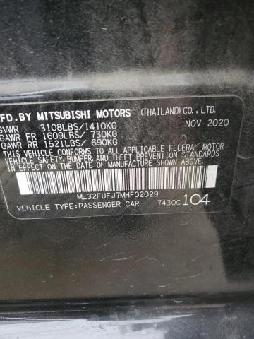 2021 Mitsubishi Mirage G4 Es VIN: ML32FUFJ7MHF02029 Lot: 47633454