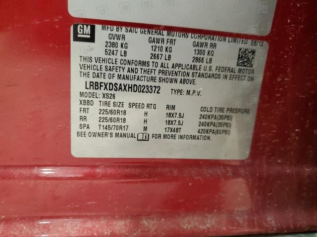 2017 BUICK ENVISION E - LRBFXDSAXHD023372