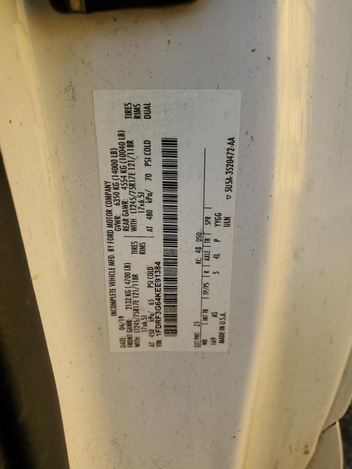 1FDRF3G64KEE91384 2019 Ford F350 Super Duty