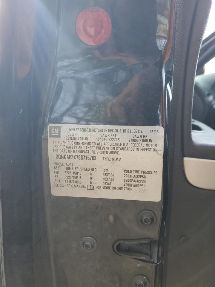 3gnca63x78s715763 3GNCA63X78S715763 2008 Chevrolet Hhr Ss