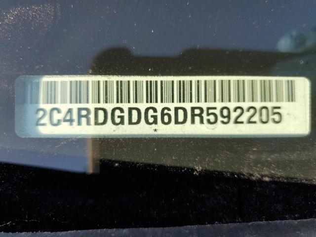 2013 Dodge Grand Caravan Crew VIN: 2C4RDGDG6DR592205 Lot: 46298774