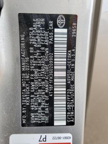 2016 Toyota Camry Le VIN: 4T1BF1FK3GU209902 Lot: 48097414