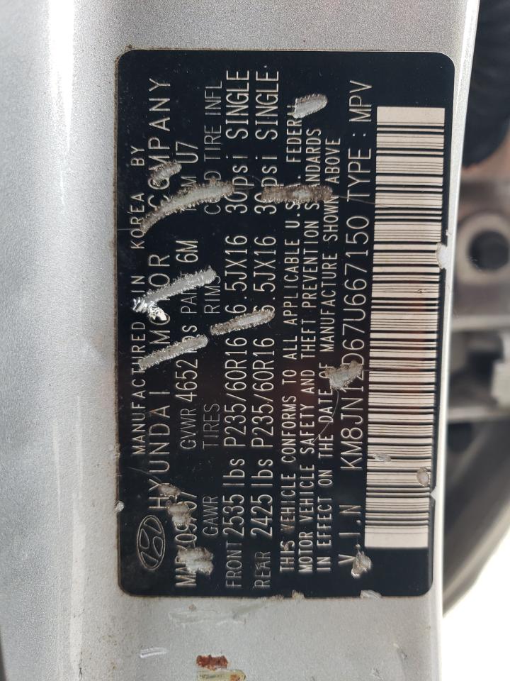 KM8JN12D67U667150 2007 Hyundai Tucson Se