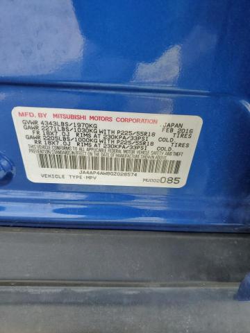 2016 MITSUBISHI OUTLANDER - JA4AP4AW8GZ028574