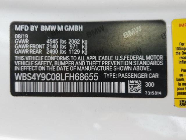 WBS4Y9C08LFH68655 BMW M4  12