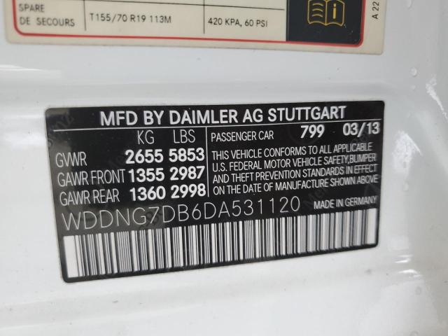 VIN WDDNG7DB6DA531120 2013 Mercedes-Benz S-Class, 550 no.12