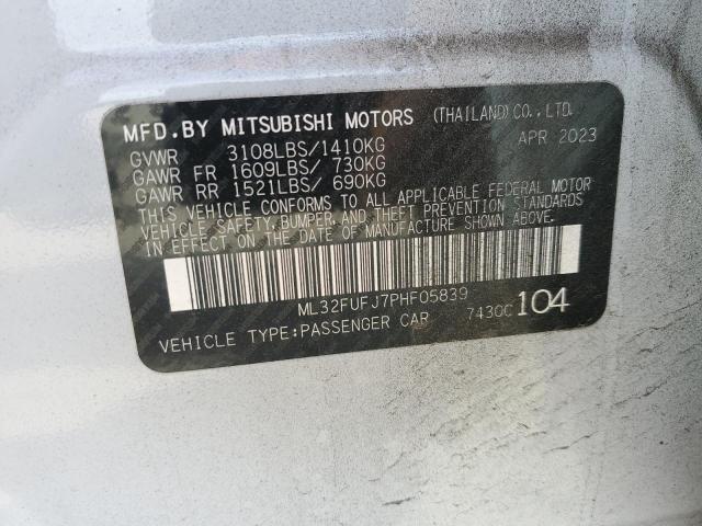2023 MITSUBISHI MIRAGE G4 - ML32FUFJ7PHF05839
