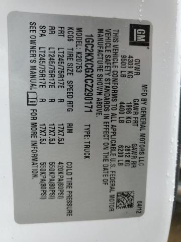 2012 Chevrolet Silverado K2500 Heavy Duty Lt VIN: 1GC2KXCGXCZ290171 Lot: 48040374