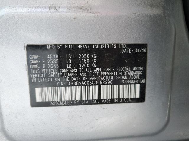 2016 SUBARU LEGACY 2.5 - 4S3BNAC65G3053396