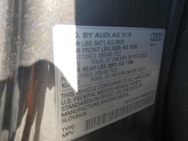 2019 AUDI Q8 PRESTIG WA1CVAF11KD012233