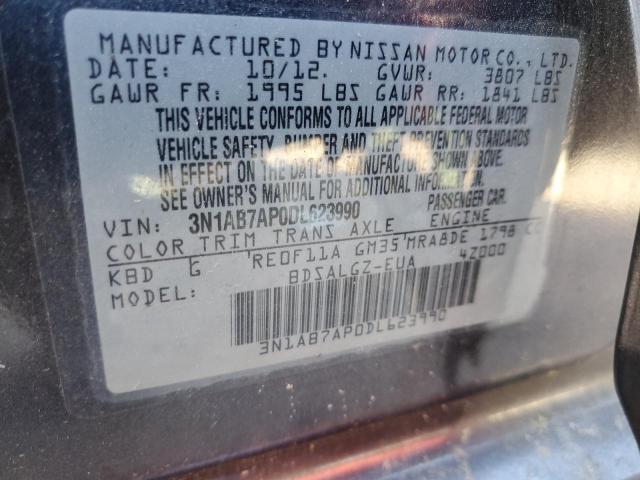 VIN 3N1AB7AP0DL623990 2013 Nissan Sentra, S no.12