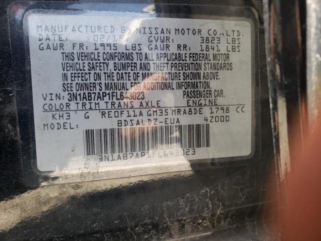 Lot #2435812905 2015 NISSAN SENTRA S salvage car