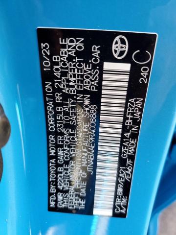 2024 TOYOTA GR COROLLA JTNABAAE9RA008888