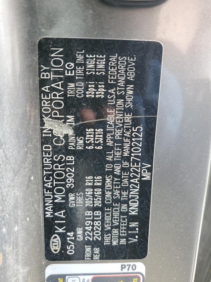 KNDJN2A22E7102125 2014 Kia Soul