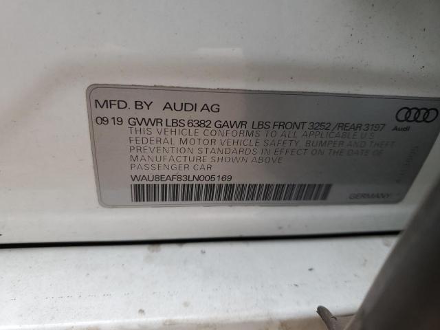 2020 AUDI A8 L WAU8EAF83LN005169