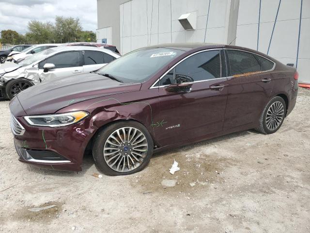 Lot #2487518695 2018 FORD FUSION SE salvage car