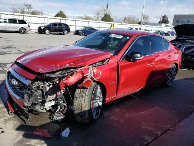 Lot #2443665782 2019 INFINITI Q50 RED SP salvage car