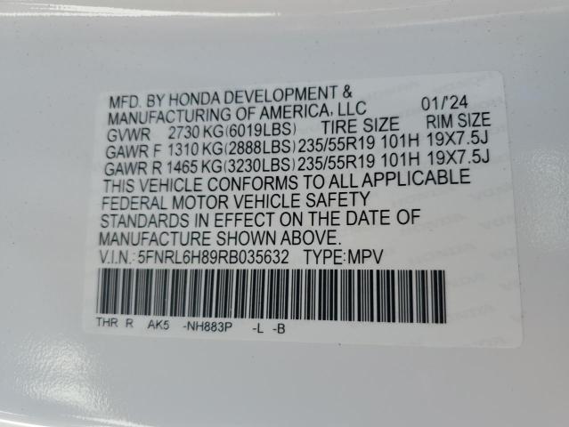 5FNRL6H89RB035632 Honda Odyssey TO 14