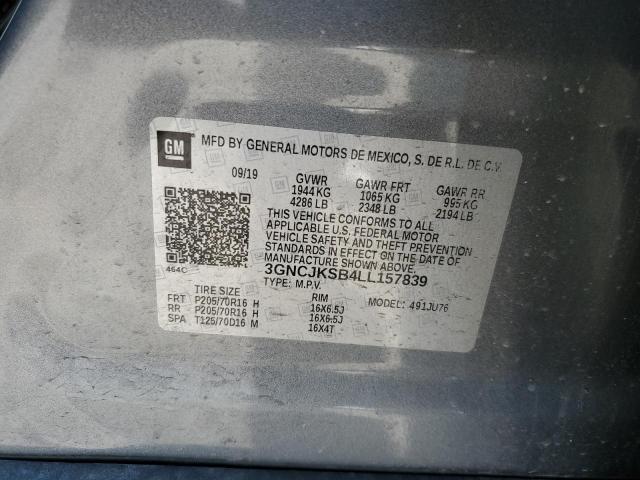 2020 CHEVROLET TRAX LS 3GNCJKSB4LL157839  48730334