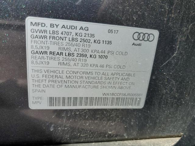 Lot #2455136369 2018 AUDI Q3 PREMIUM salvage car