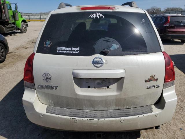 2006 Nissan Quest S VIN: 5N1BV28U66N105520 Lot: 47315224