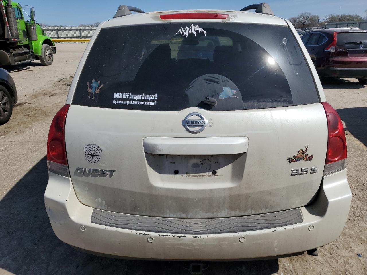 5n1bv28u66n105520 5N1BV28U66N105520 2006 Nissan Quest S