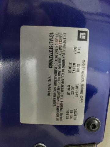 2007 Chevrolet Cobalt Lt VIN: 1G1AL15F377370903 Lot: 47378174