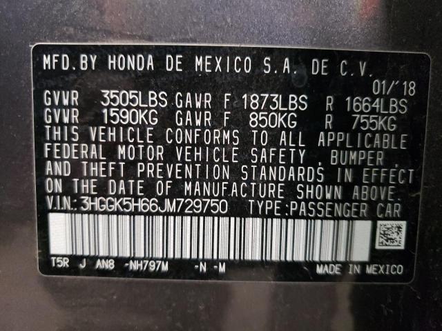 2018 HONDA FIT SPORT - 3HGGK5H66JM729750