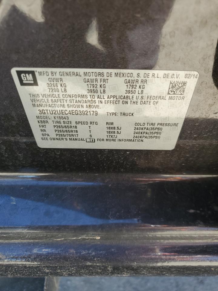 3GTU2UEC4EG392179 2014 GMC Sierra K1500 Sle