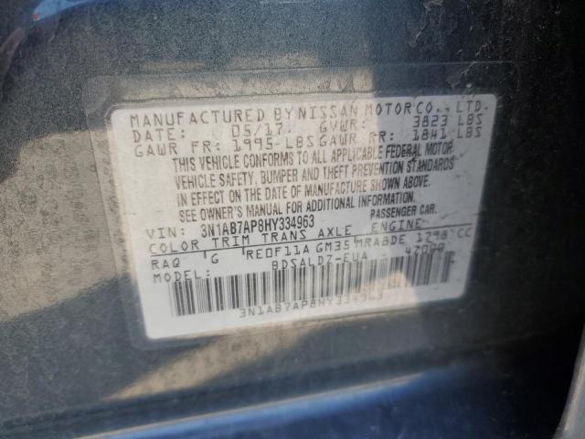 2017 NISSAN SENTRA S - 3N1AB7AP8HY334963