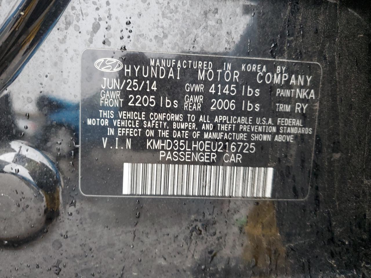 KMHD35LH0EU216725 2014 Hyundai Elantra Gt