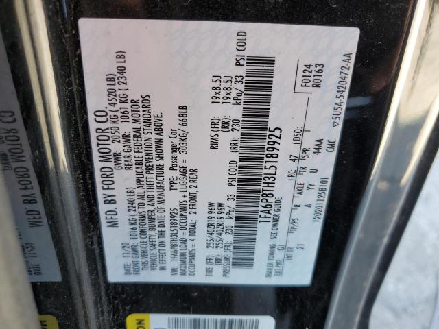 2020 FORD MUSTANG - 1FA6P8TH3L5189925