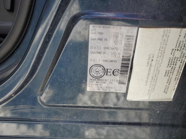 5N1AR2MM4EC672910 2014 Nissan Pathfinder S